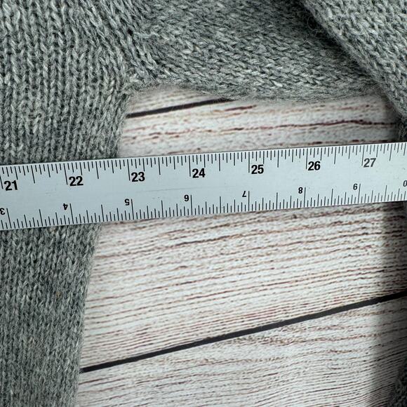 Vintage Polo Ralph Lauren Wool V-Neck Sweater Mens Medium Gray Deadstock NEW - Picture 11 of 14